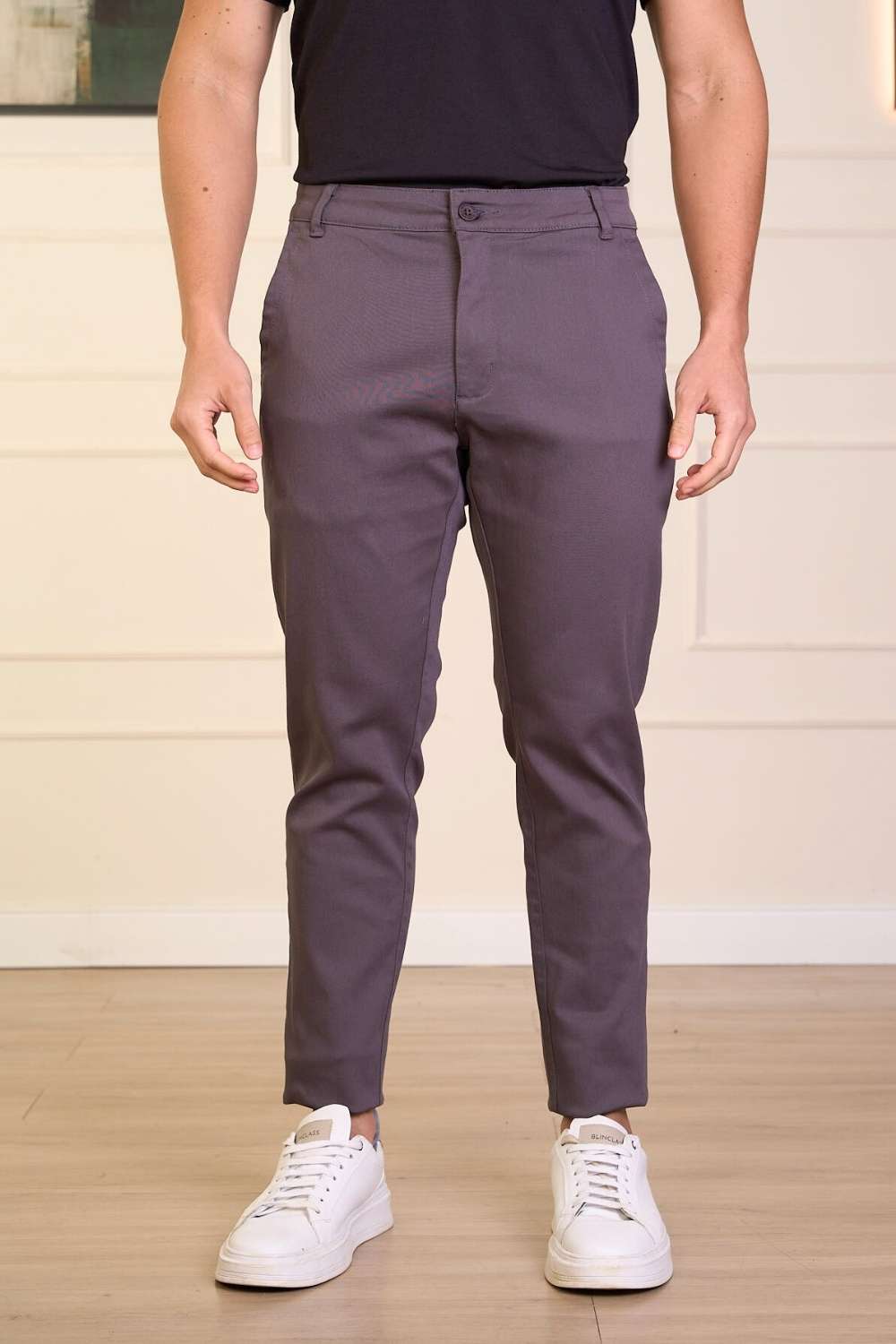 CALÇA EM SARJA COM ELASTANO-0300514