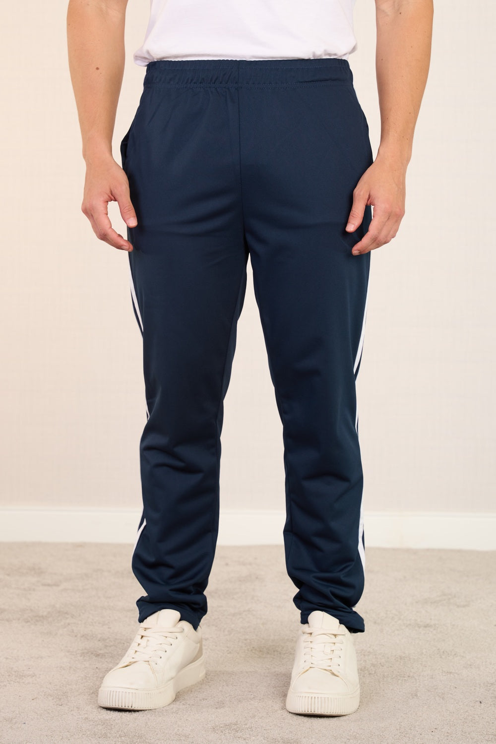 CALÇA MOLETOM COM CONTRASTE NA LATERAL-0300577