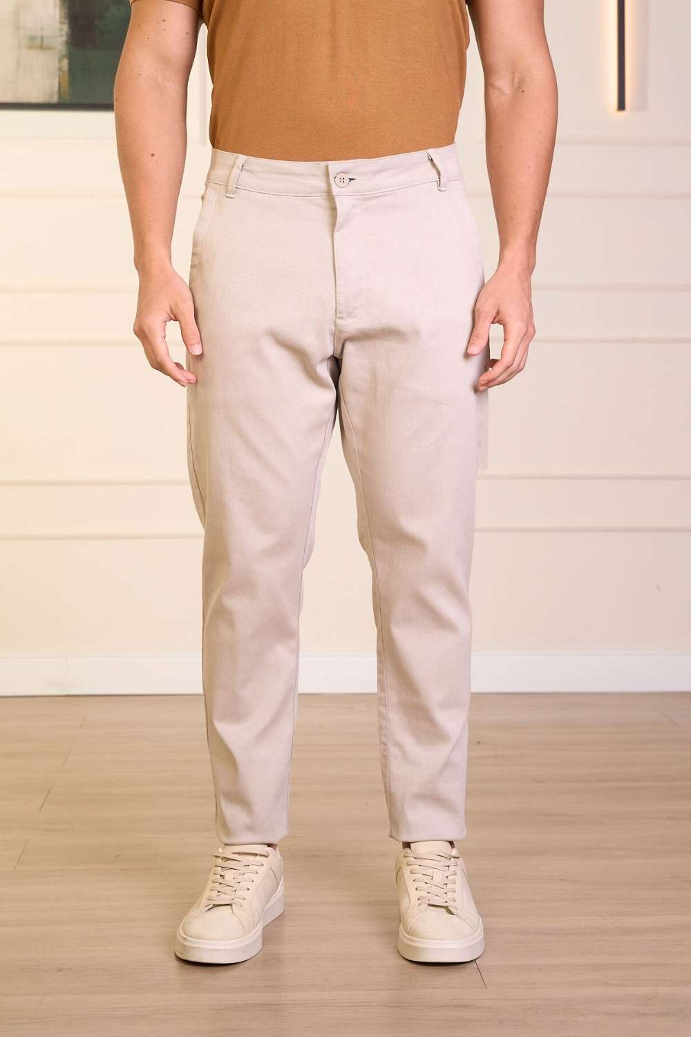CALÇA EM SARJA COM ELASTANO-0300514
