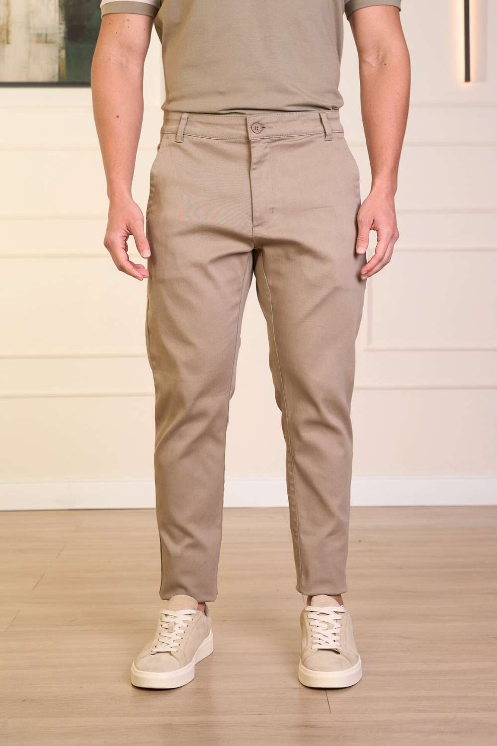 CALÇA EM SARJA COM ELASTANO-0300514
