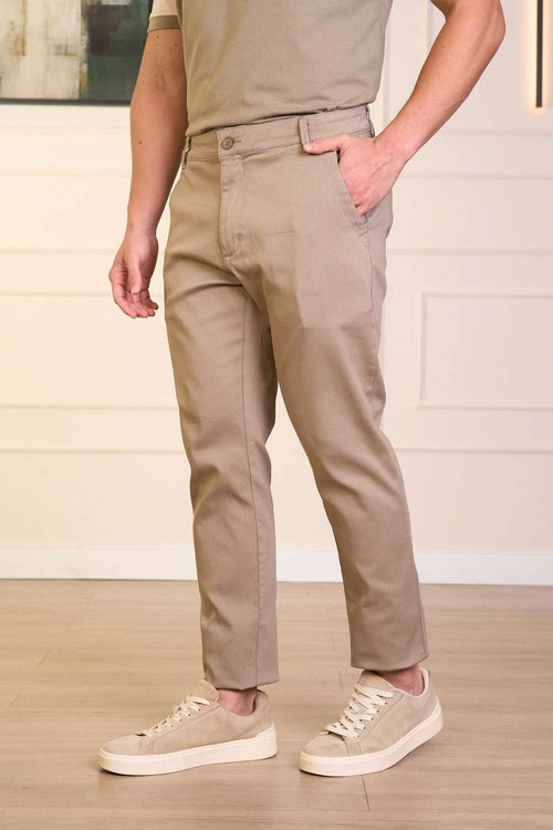 CALÇA EM SARJA COM ELASTANO-0300514