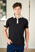 POLO EM COTTON COM RECORTE-7701066