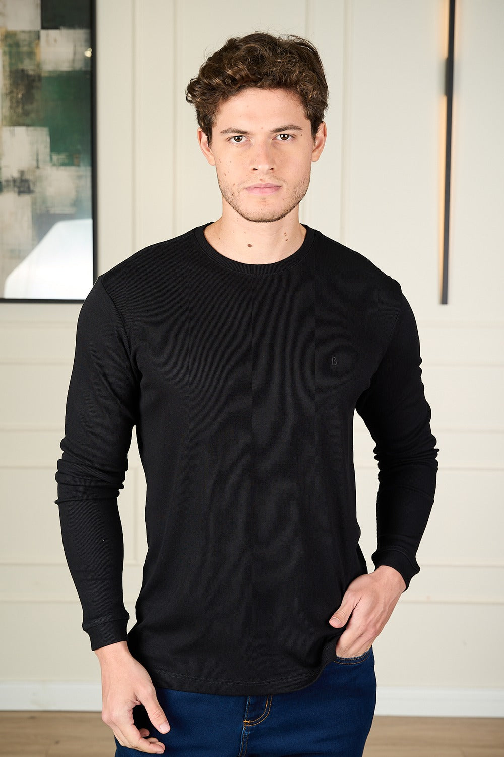 CAMISETA ML EM VISCOSE-2301847