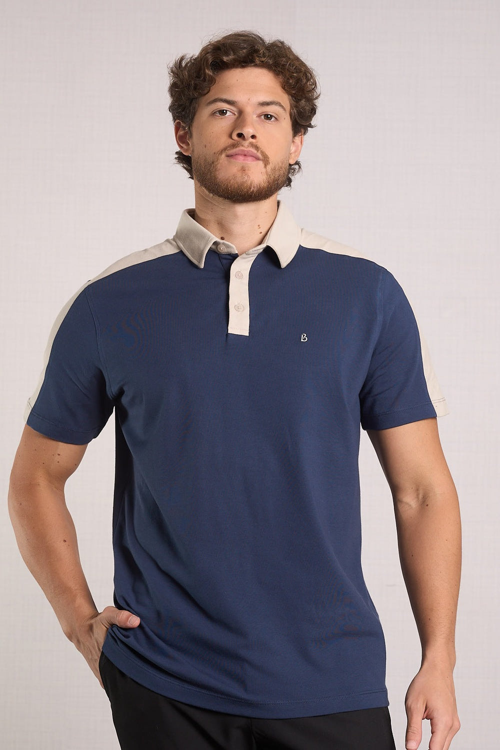 POLO EM COTTON COM RECORTES - 7701040