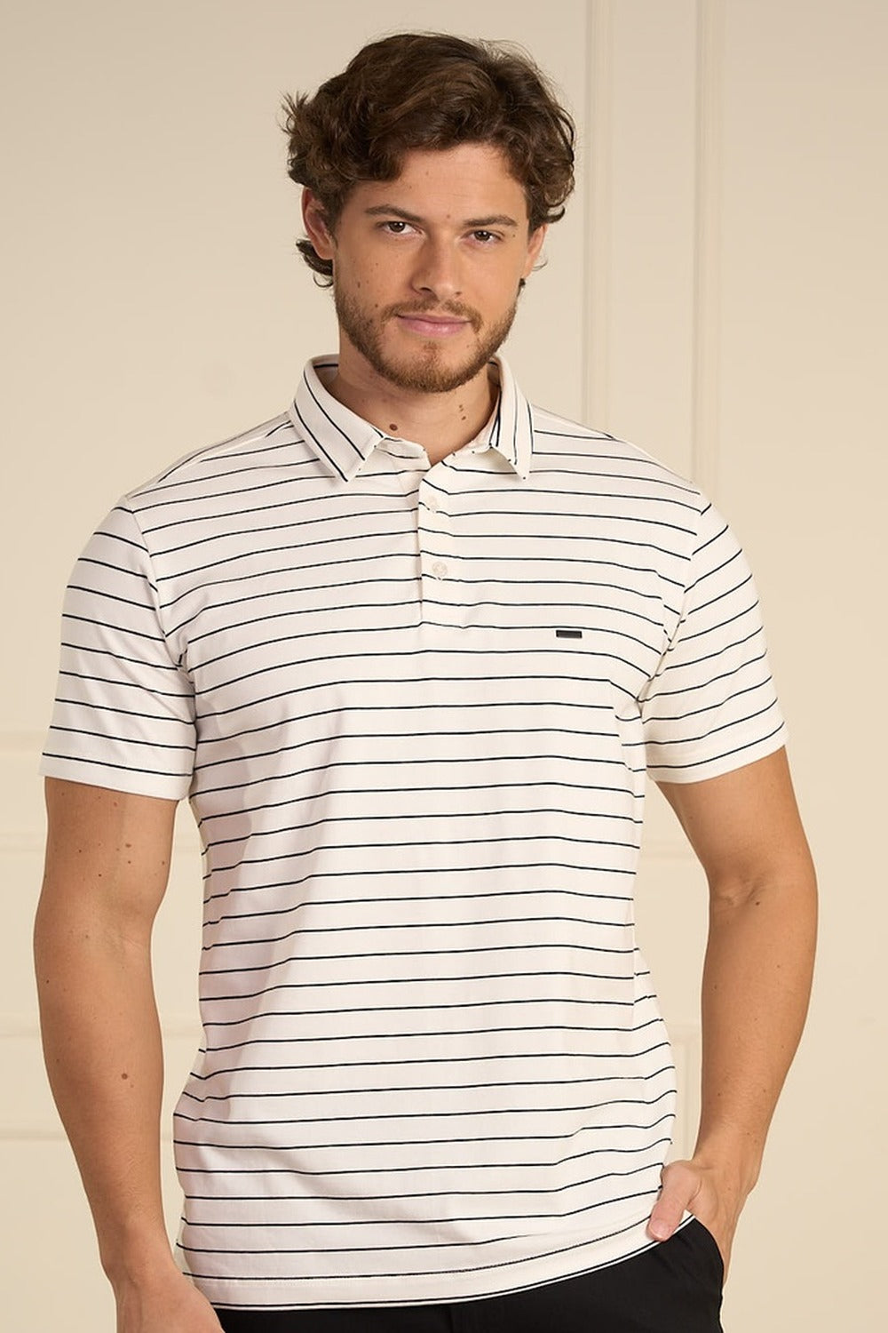 POLO EM COTTON LISTRADA - 7701000