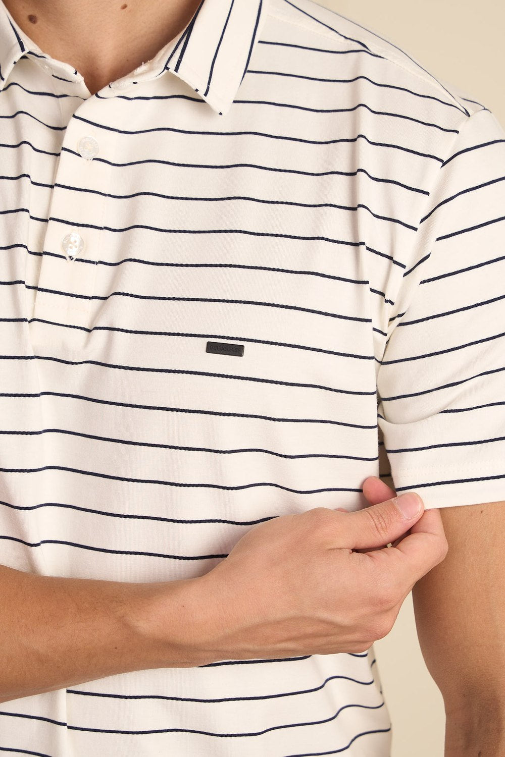 POLO EM COTTON LISTRADA - 7701000