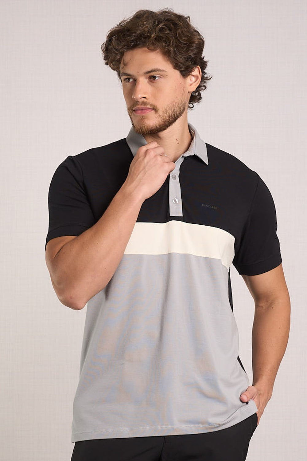 POLO COM ELASTANO E RECORTE - 7701008