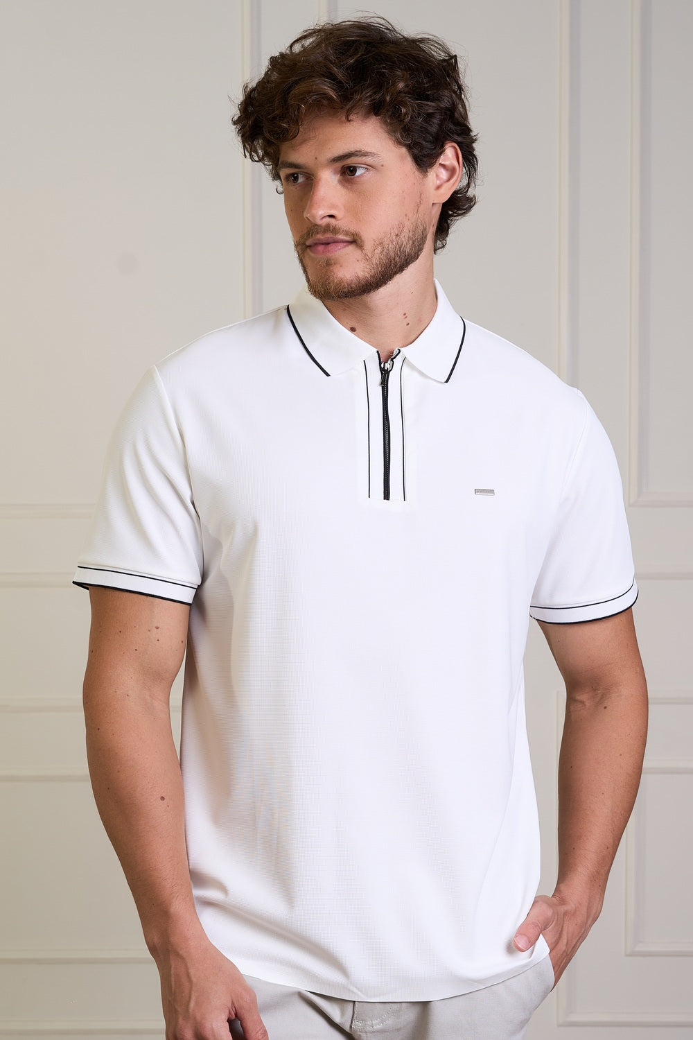 POLO COM ZIPER TECH-7701044