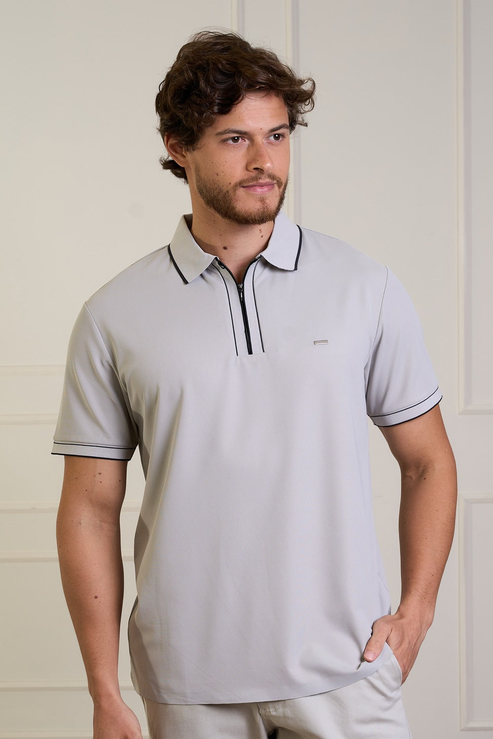 POLO COM ZIPER TECH-7701044