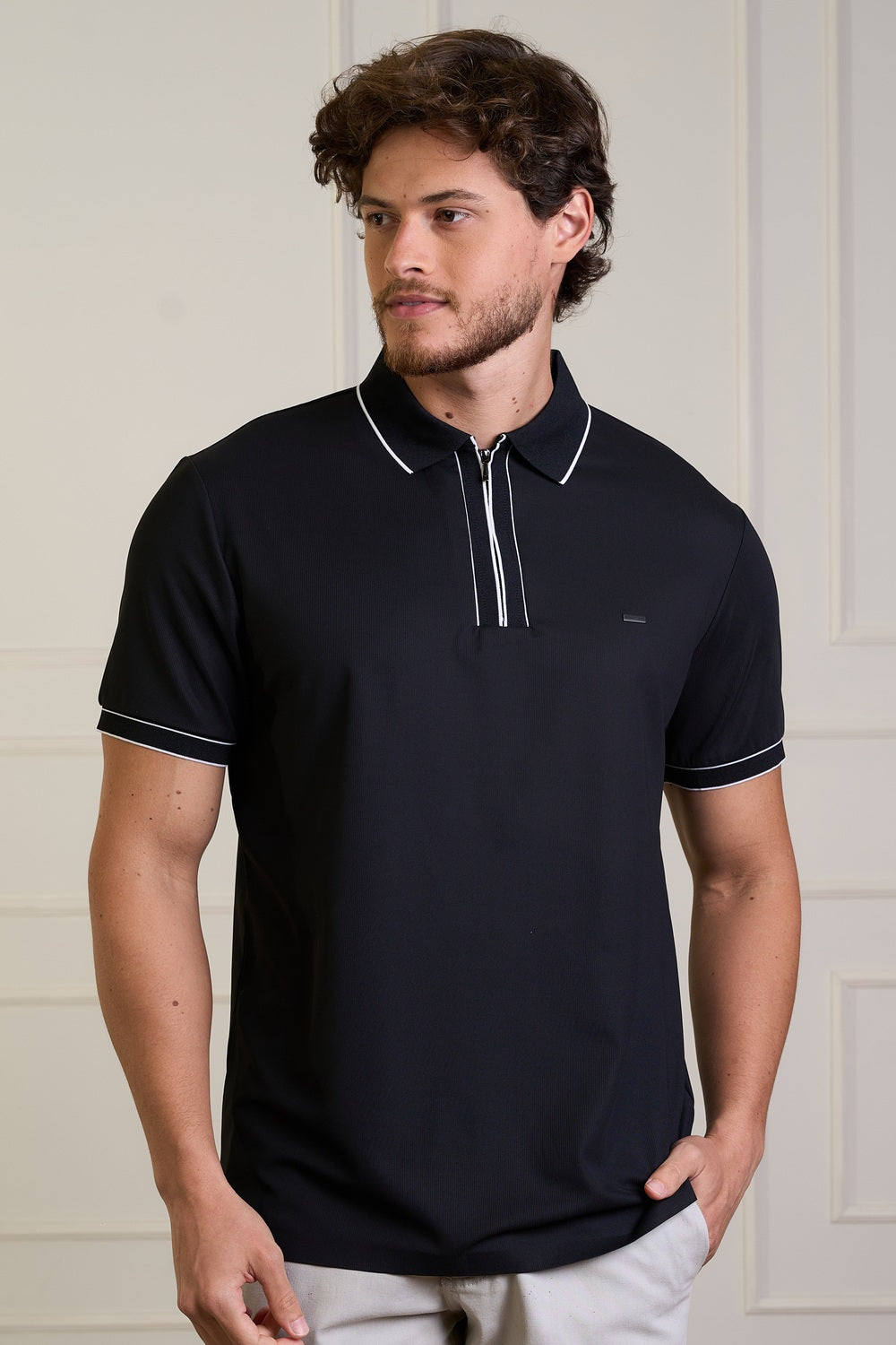 POLO COM ZIPER TECH-7701044