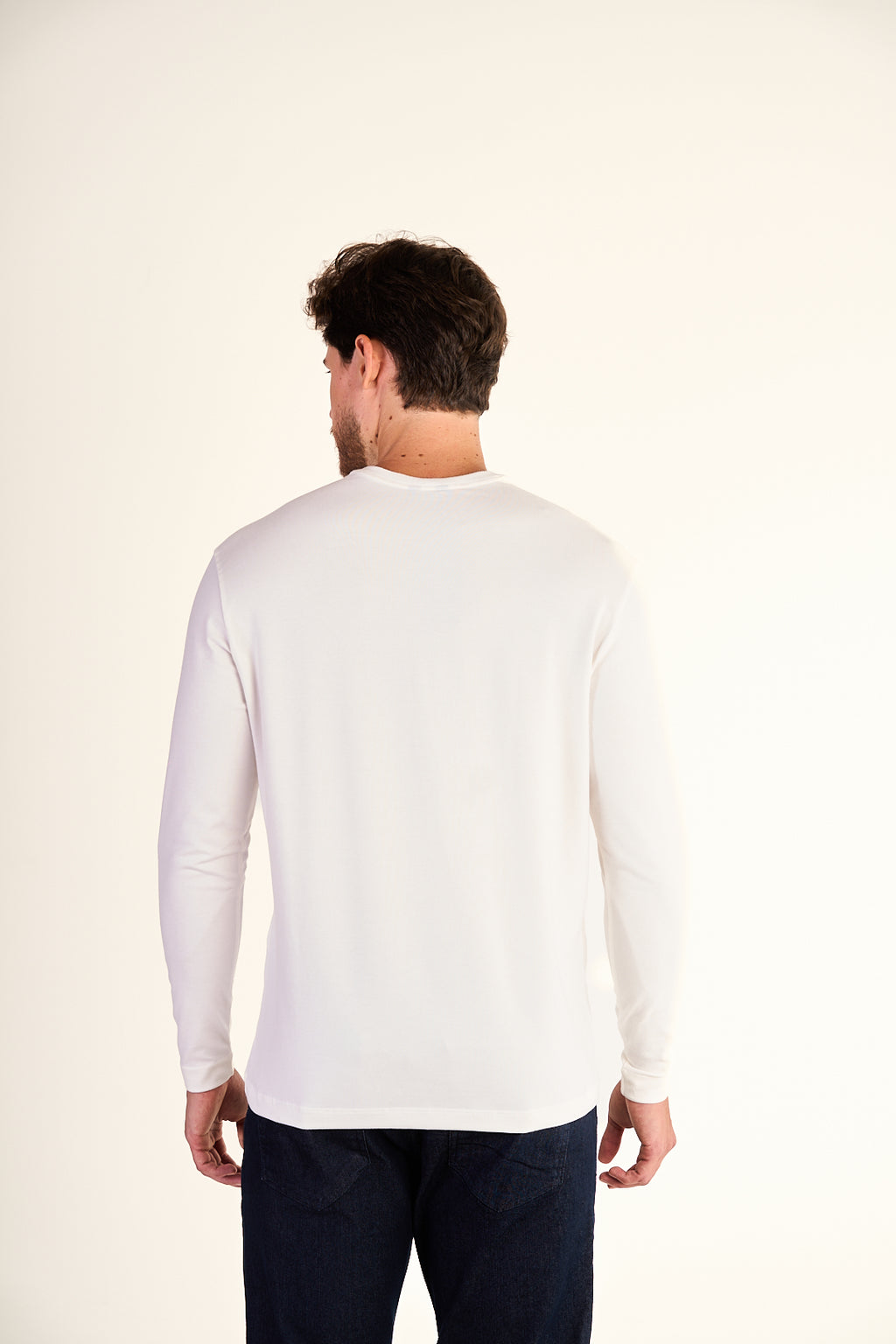 CAMISETA ML EM COTTON RECORTADA