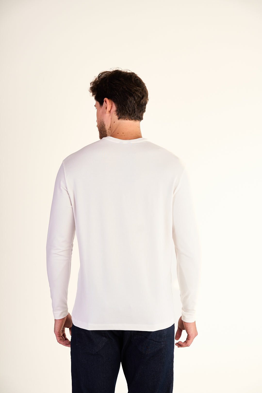 CAMISETA ML EM COTTON RECORTADA