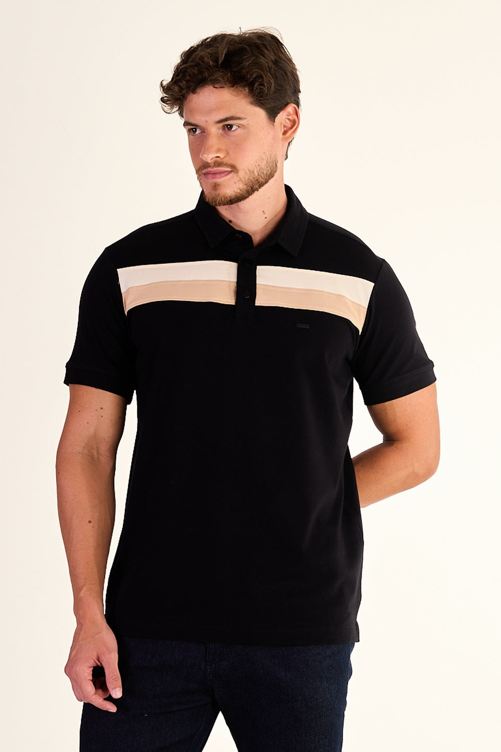 POLO EM COTTON RECORTADA