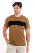 CAMISETA EM COTTON COM RECORTE