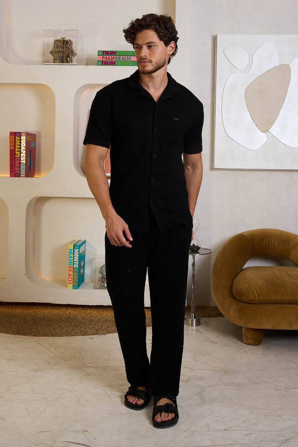 CAMISA MC TEXTURIZADA EM MALHA - 7800214