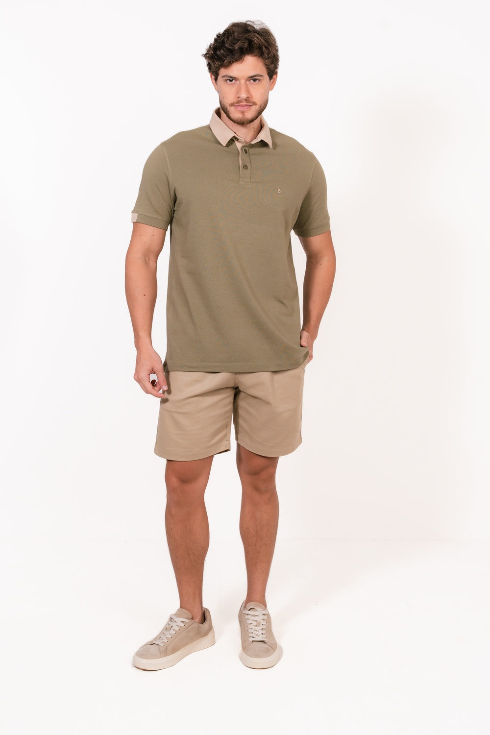 POLO EM COTTON COM CONTRASTE - 7701153