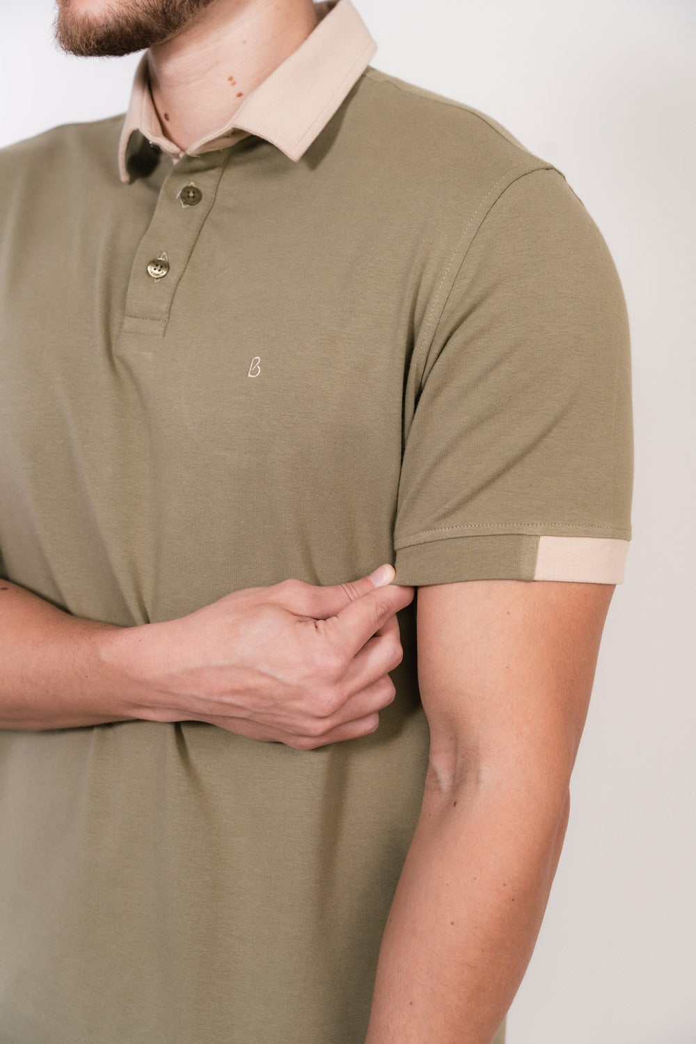 POLO EM COTTON COM CONTRASTE - 7701153