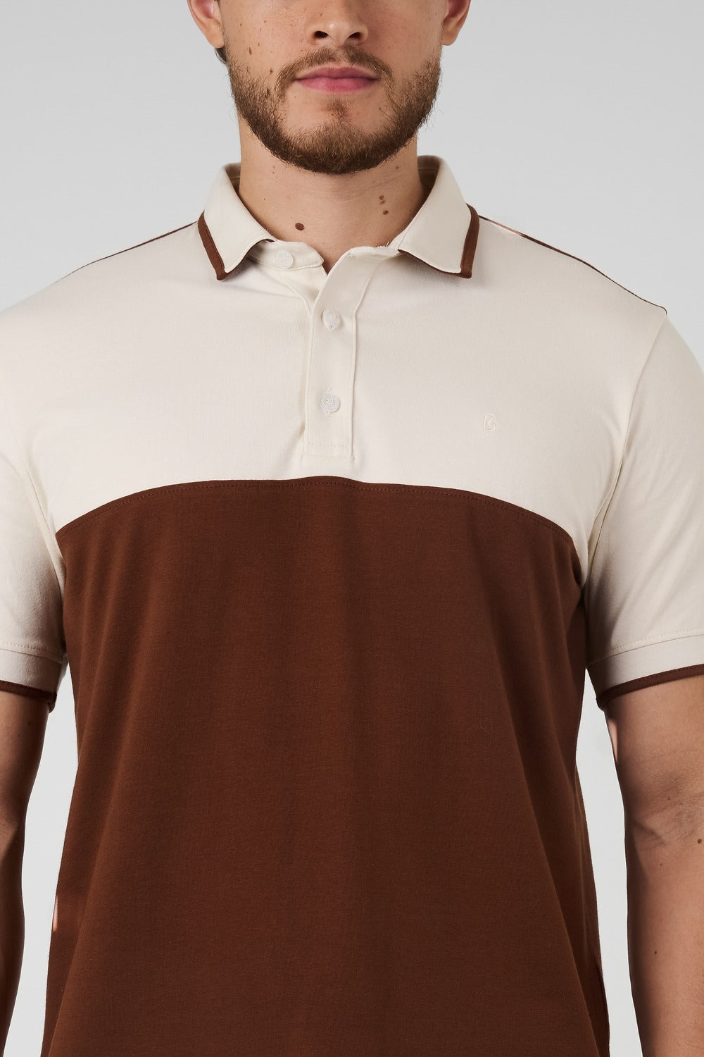 POLO COM ELASTANO E RECORTE - 7701045