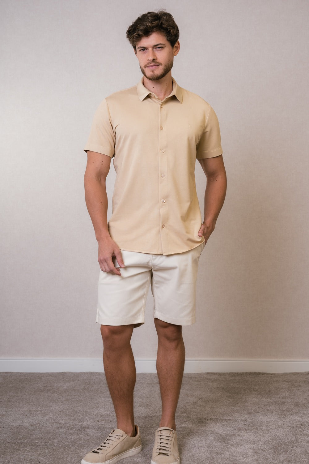 CAMISA MC EM VISCOSE