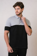 POLO EM COTTON COM RECORTE