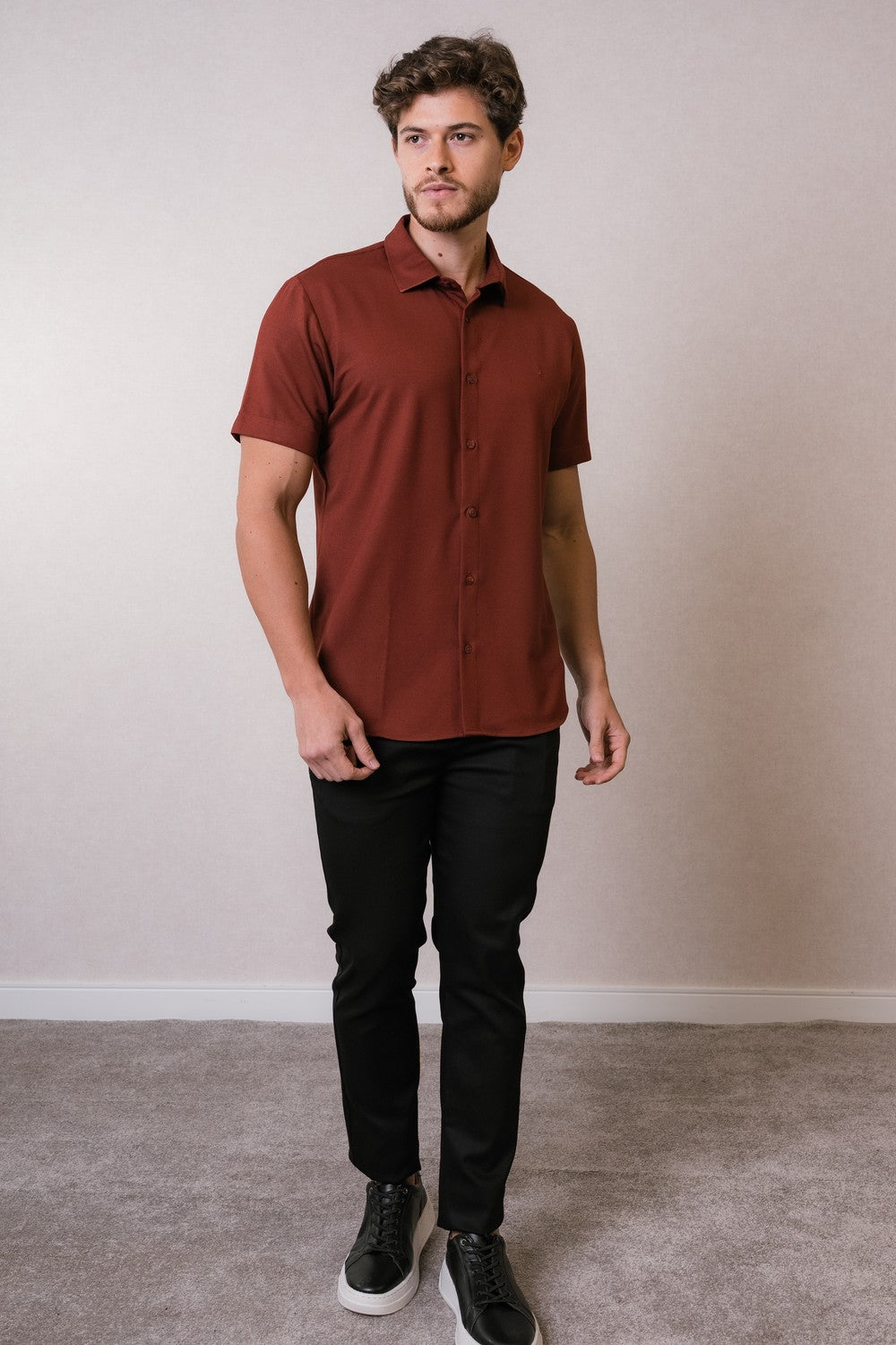 CAMISA MC EM VISCOSE