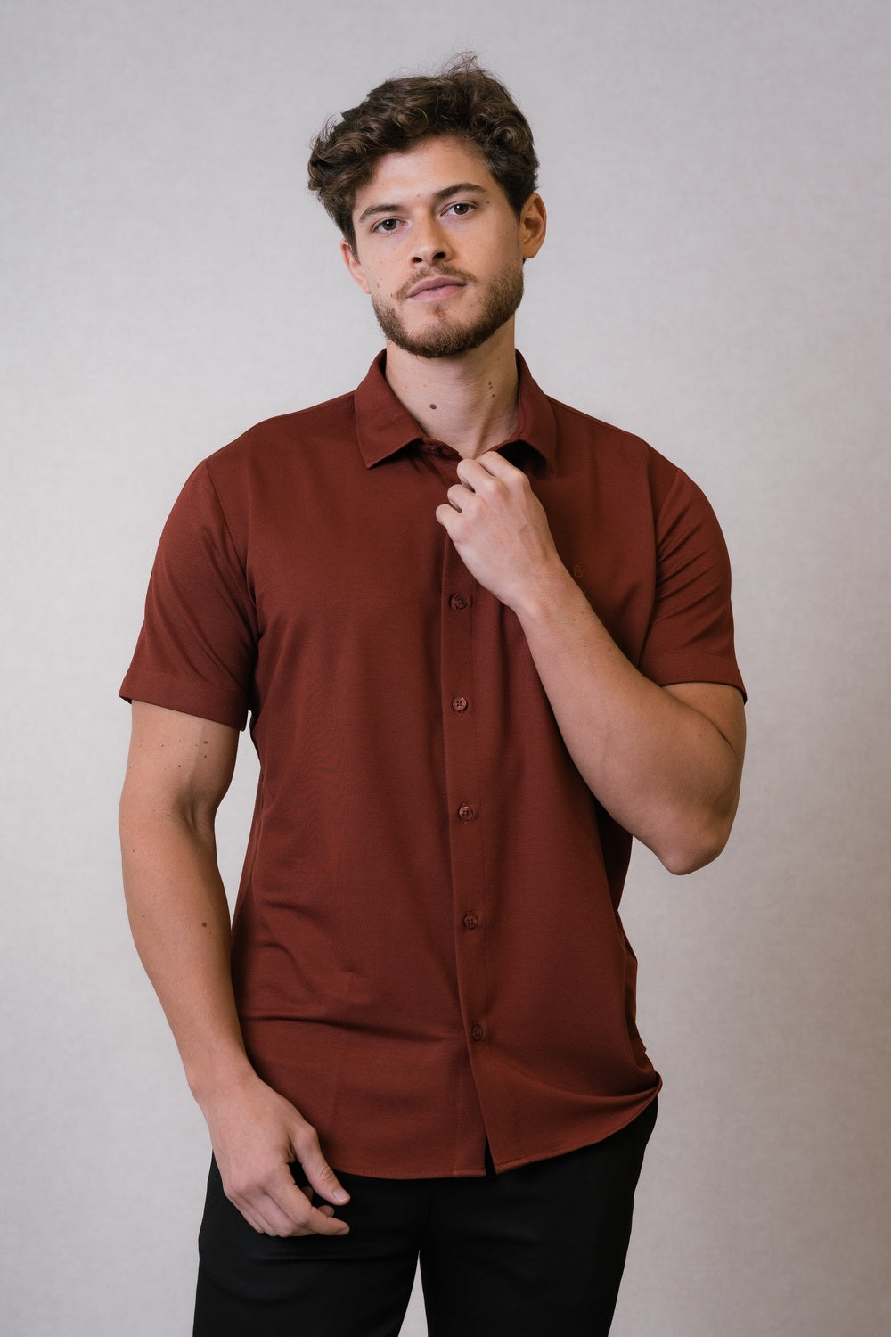 CAMISA MC EM VISCOSE