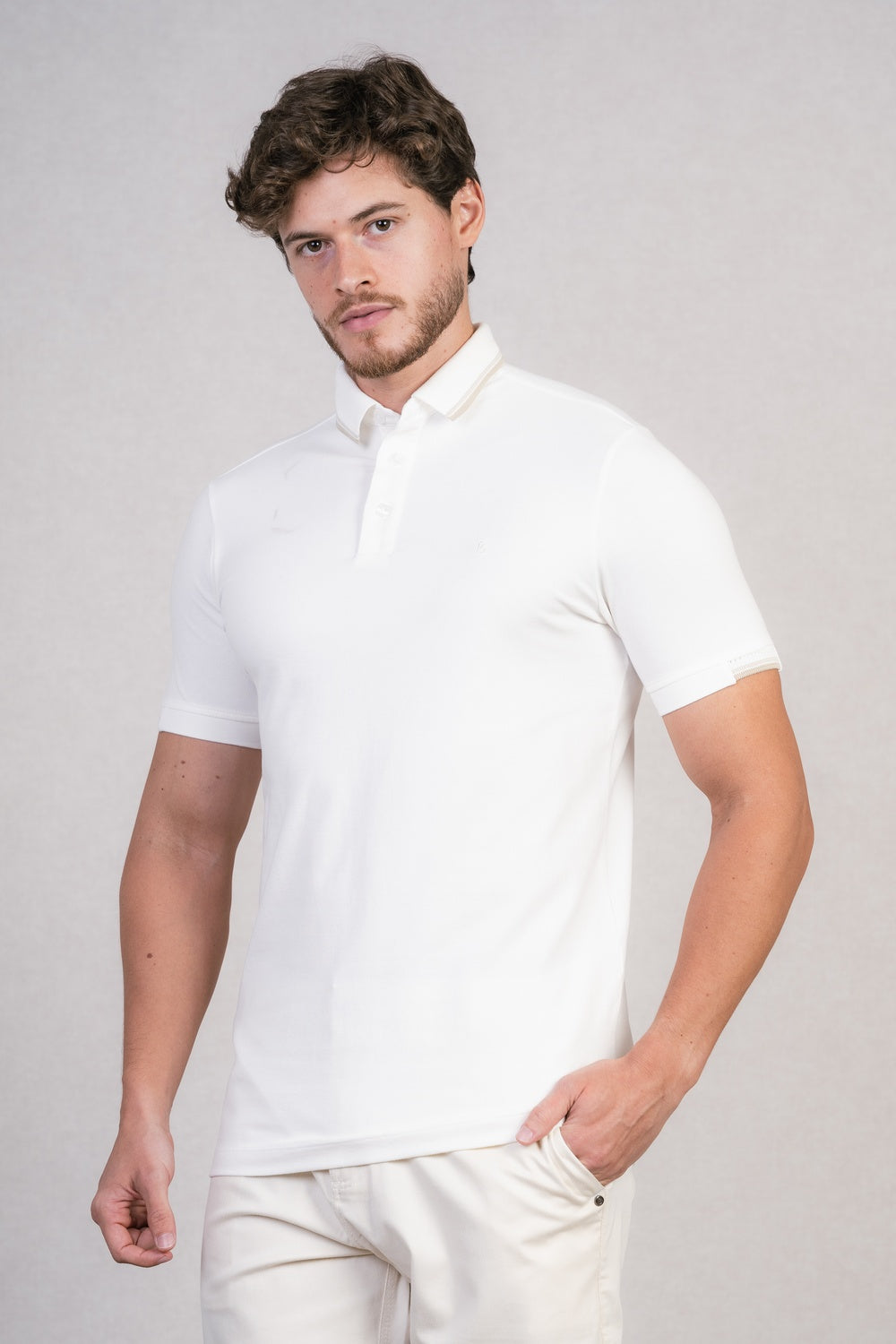POLO PIQUET FIO 40 COM ELASTANO