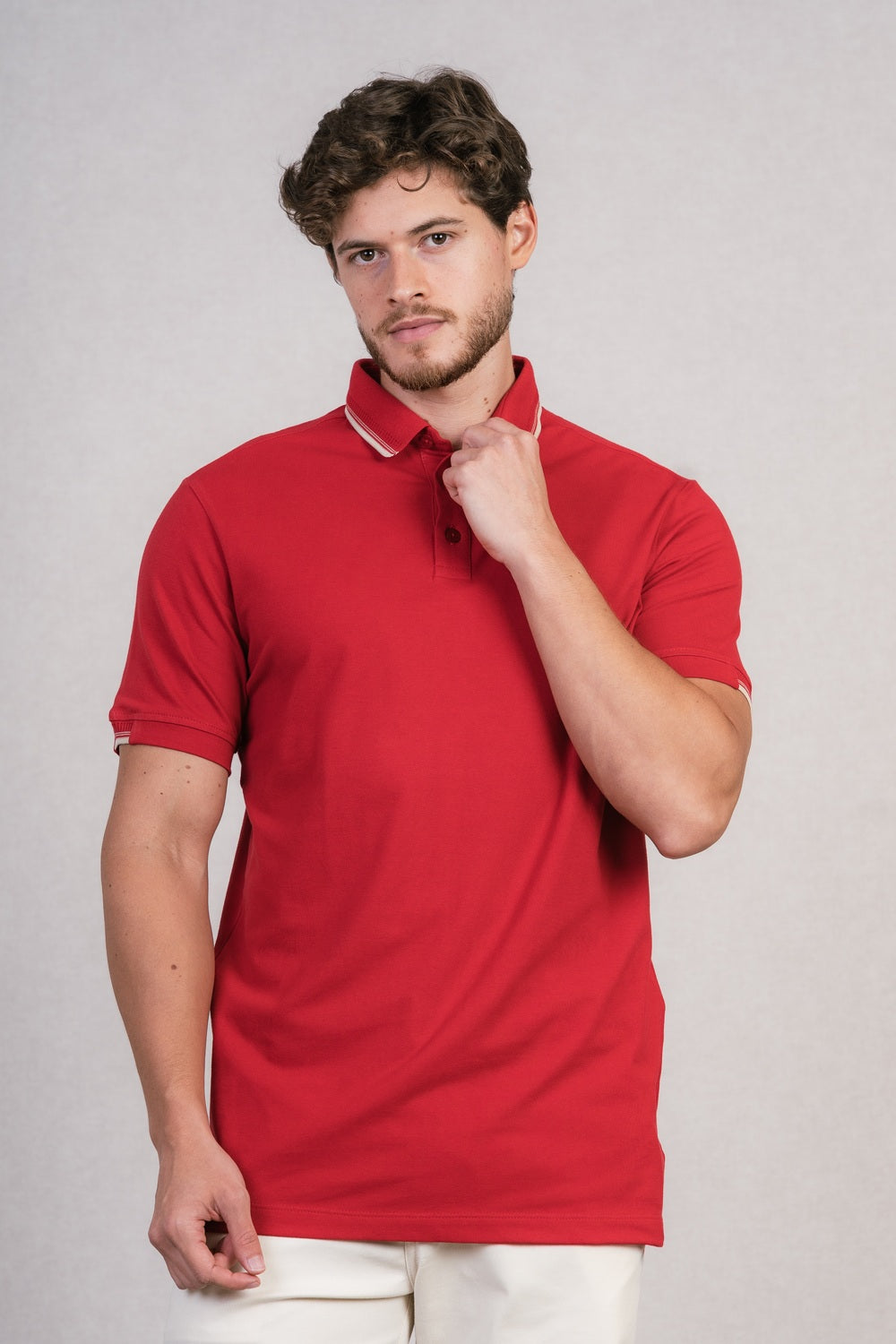 POLO PIQUET FIO 40 COM ELASTANO