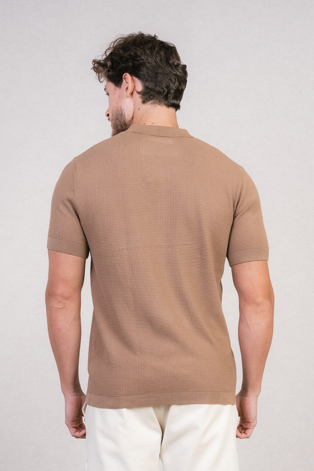 POLO TRICOT COM ZIPER