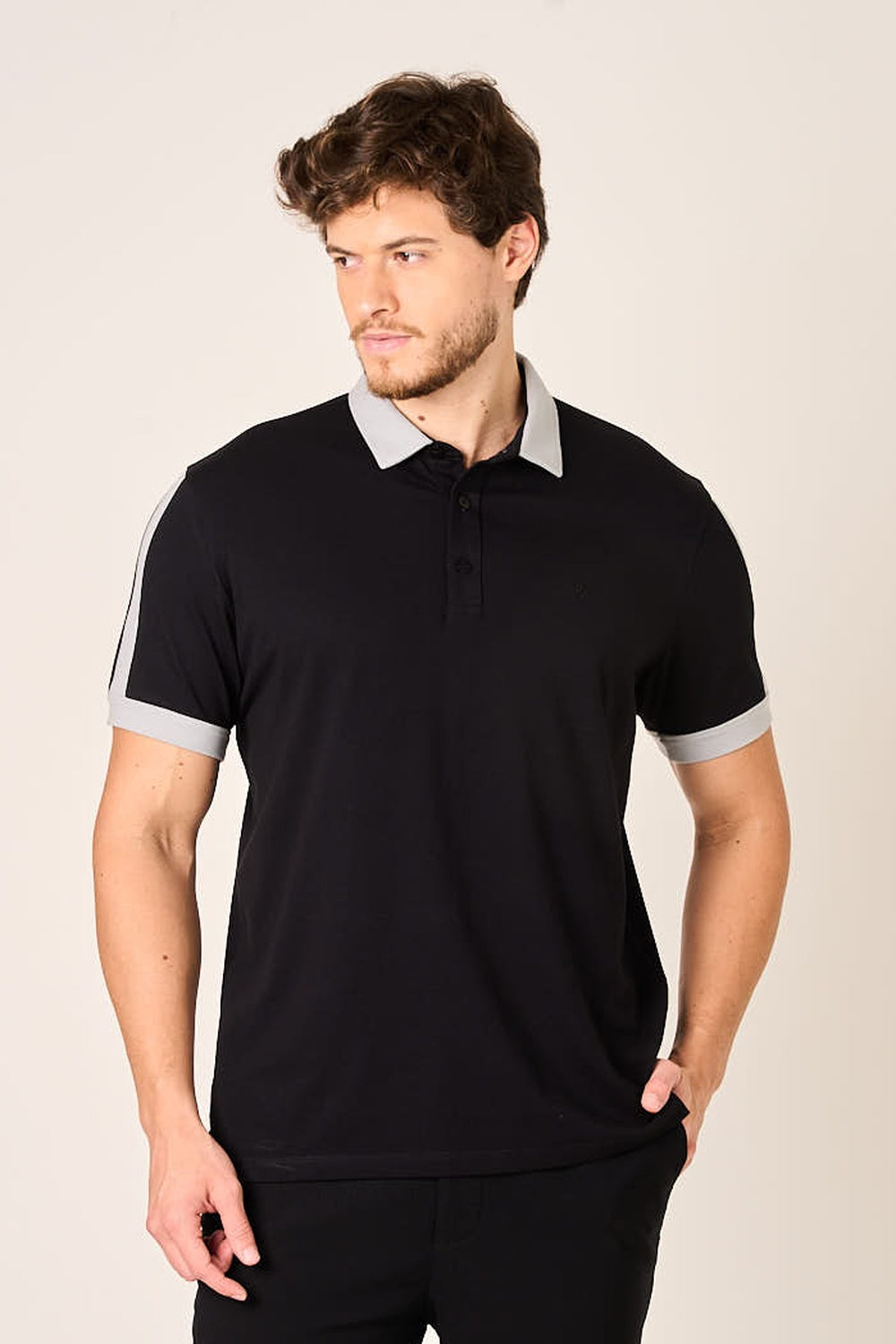 POLO EM COTTON RECORTADA - 7700927