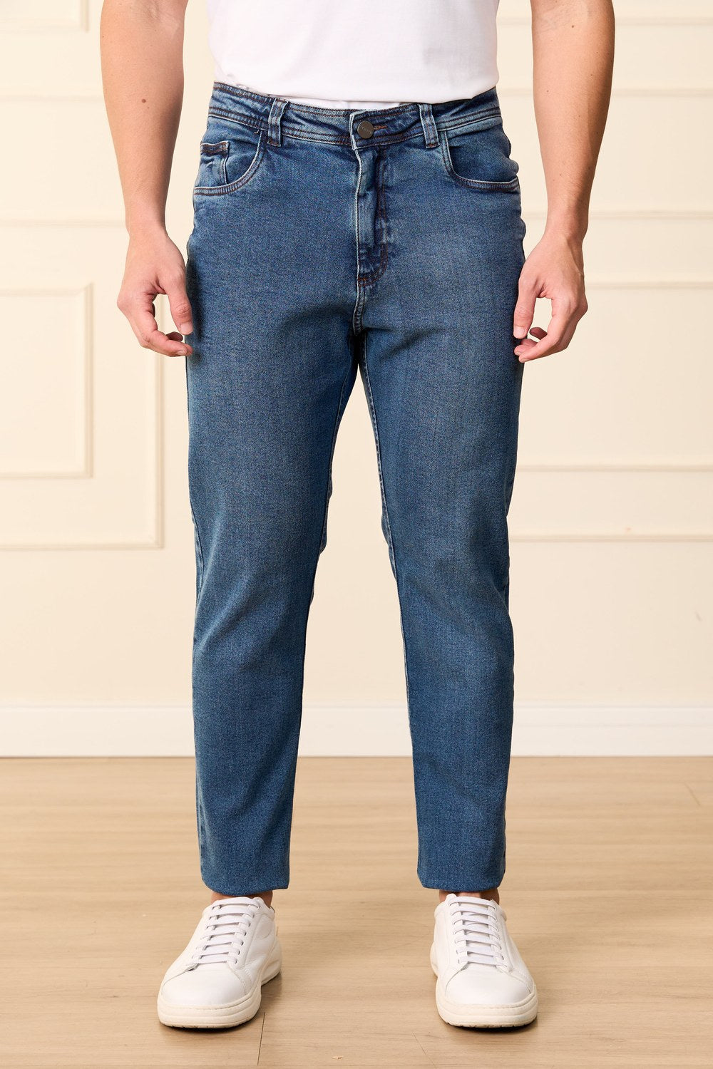 CALÇA JEANS COM ELASTANO-0300498