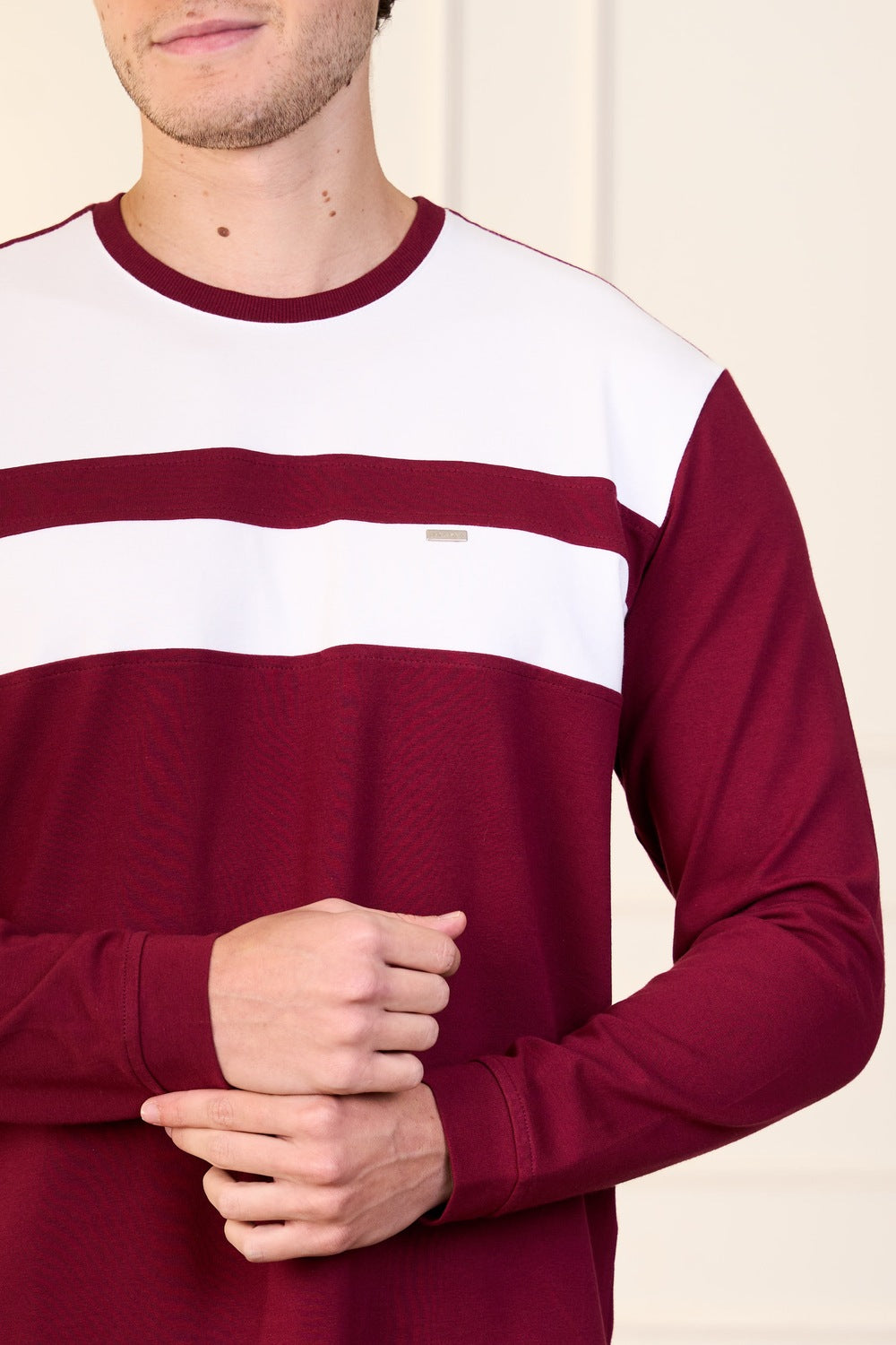 CAMISETA ML EM COTTON RECORTADA-2301911