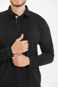 POLO ML COM TAPETA CONTRASTANTE - 7701064