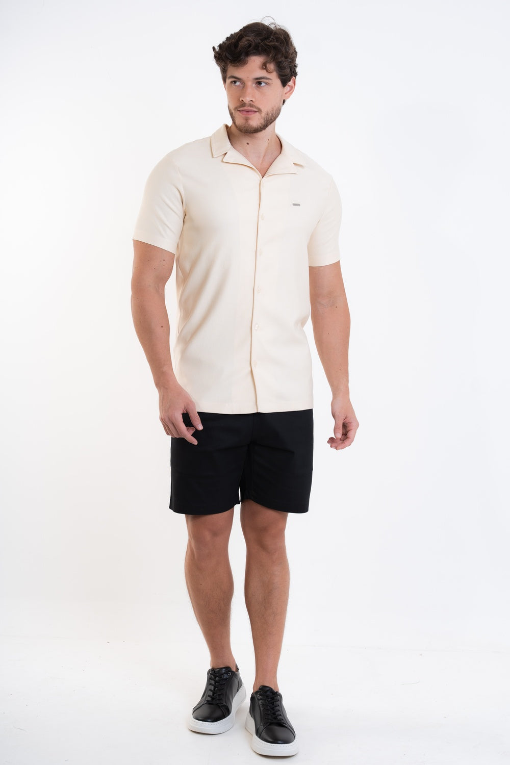 CAMISA MC COM VISCOSE - 7800195