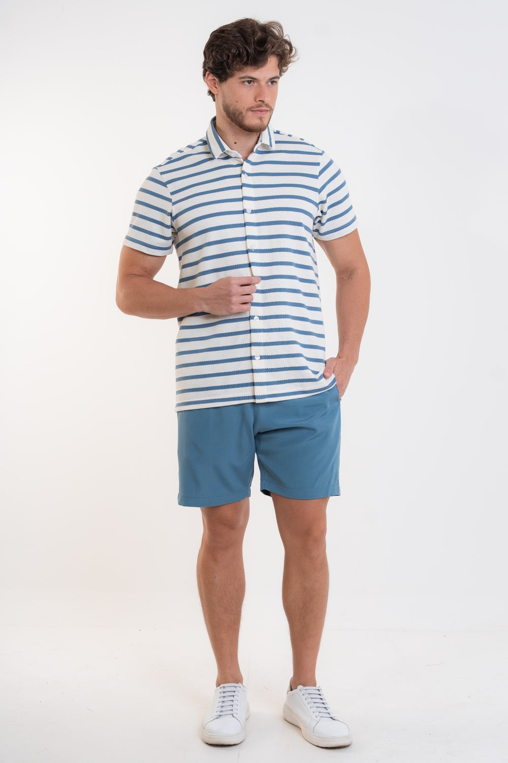 CAMISA EM MALHA LISTRADA - 7800224