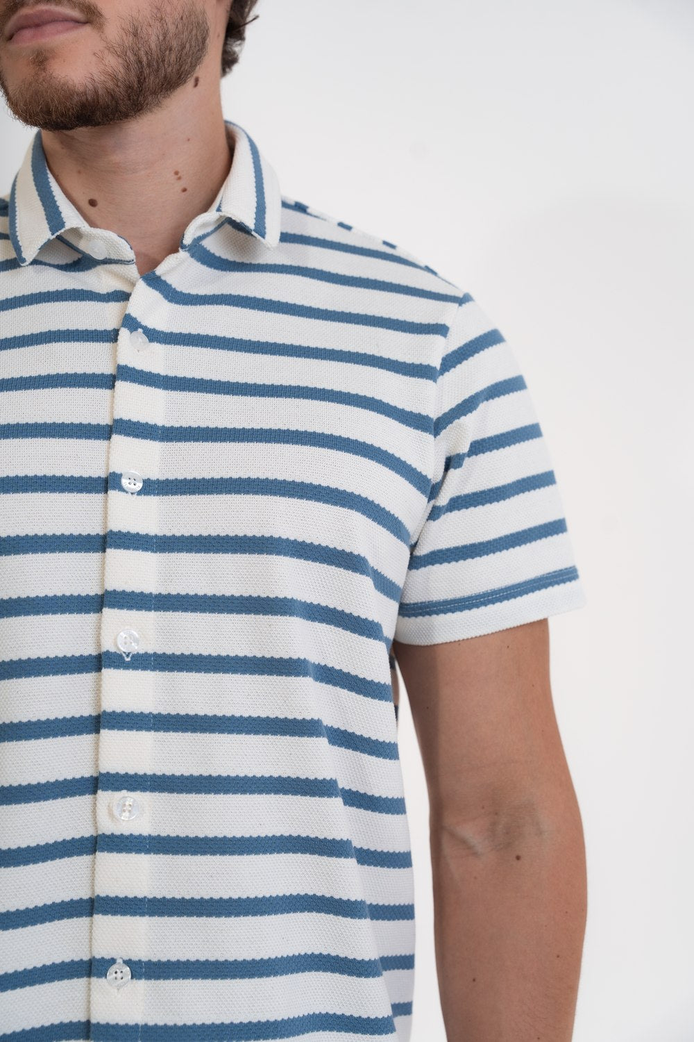 CAMISA EM MALHA LISTRADA - 7800224