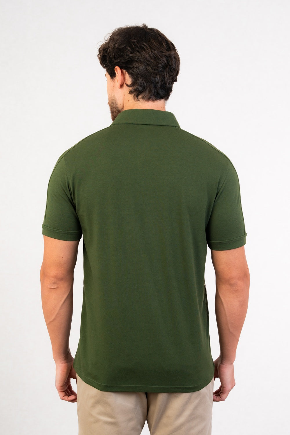 POLO EM COTTON COM FRISO