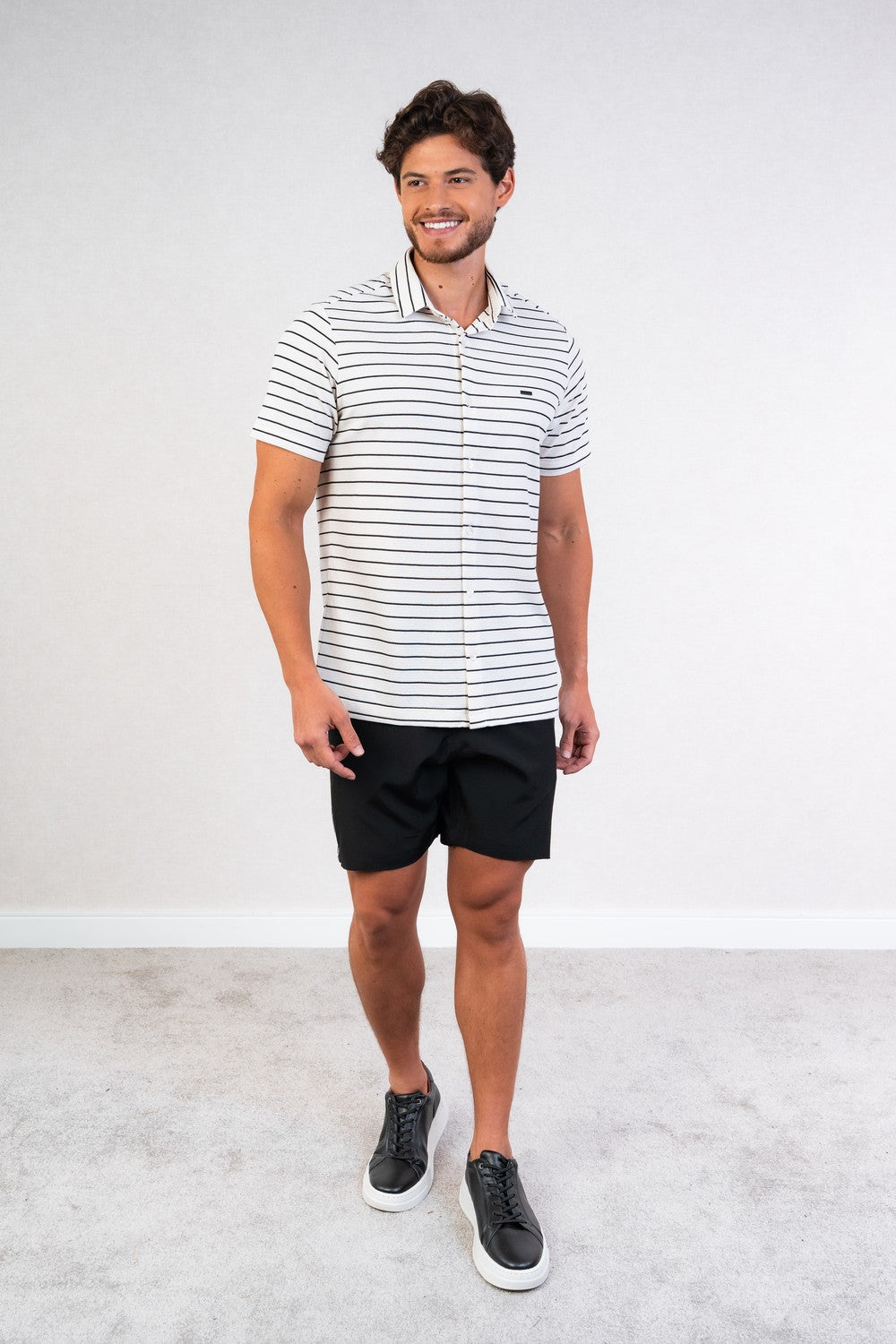 CAMISA EM MALHA LISTRADA