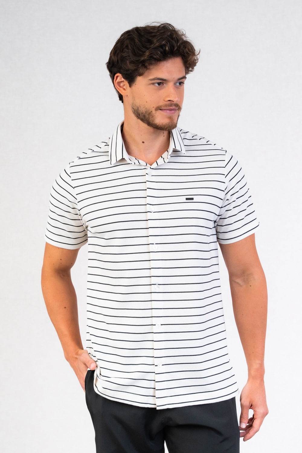 CAMISA EM MALHA LISTRADA