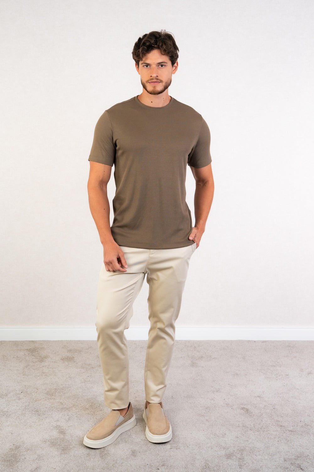 CAMISETA EM VISCOSE TEXTURA