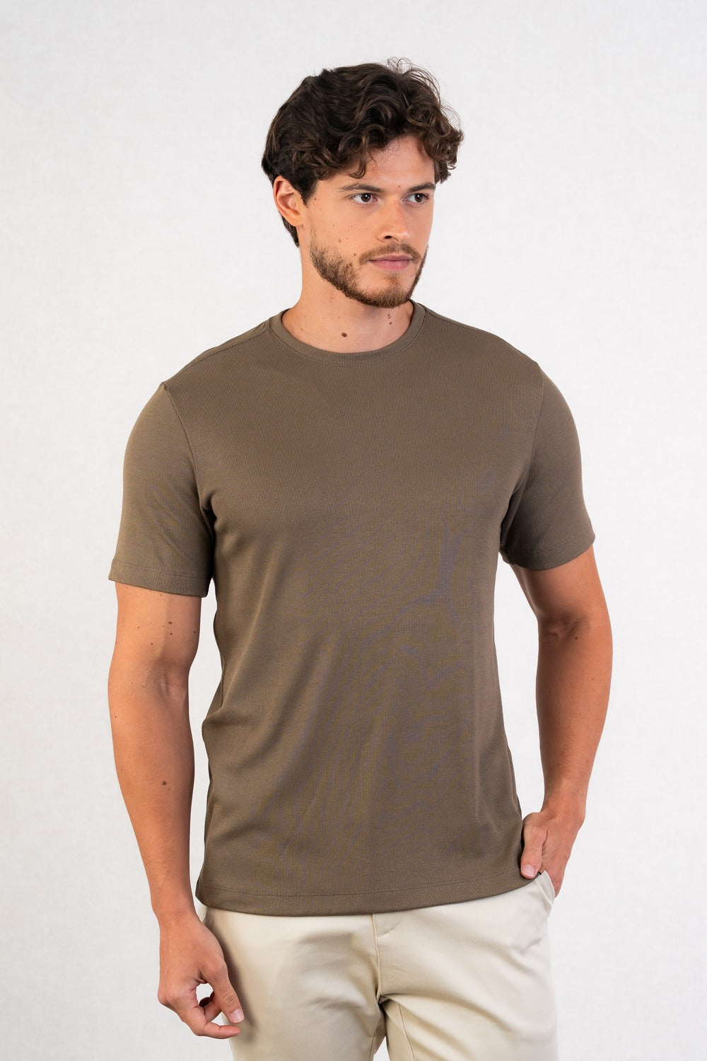 CAMISETA EM VISCOSE TEXTURA