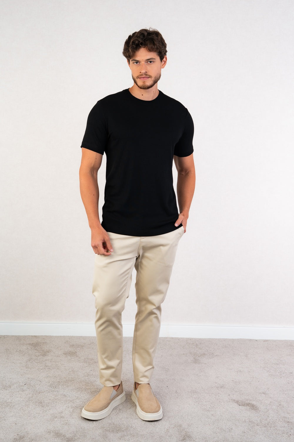 CAMISETA EM VISCOSE TEXTURA