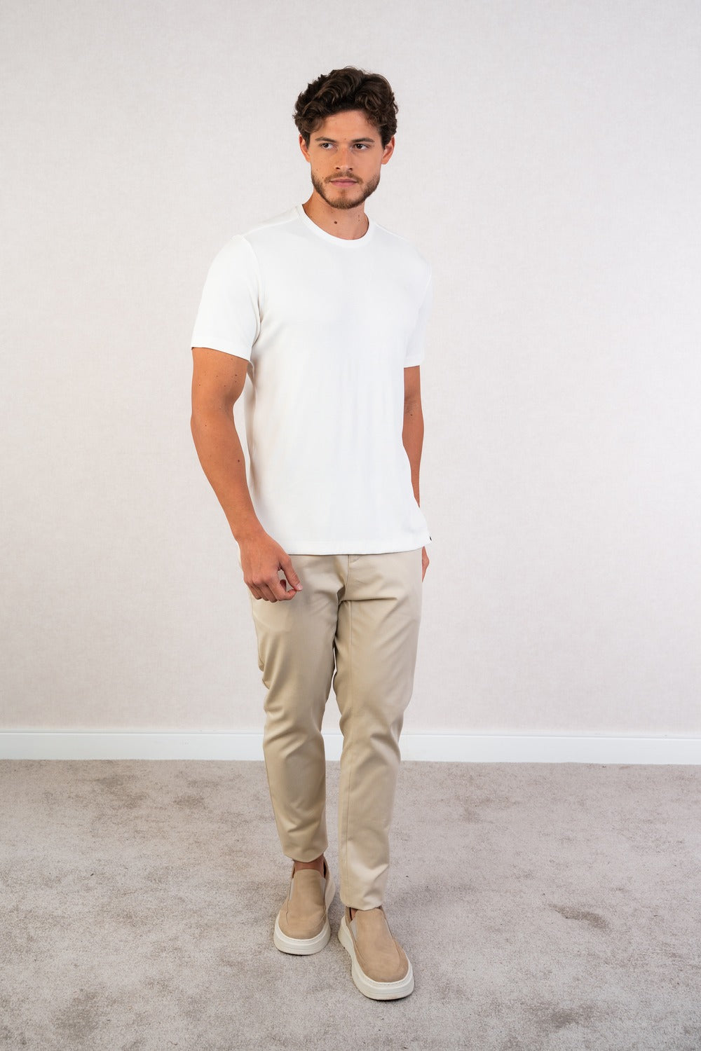 CAMISETA EM VISCOSE TEXTURA
