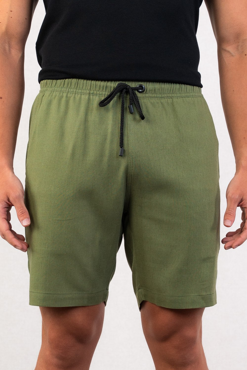 SHORT EM LINHO COM VISCOSE