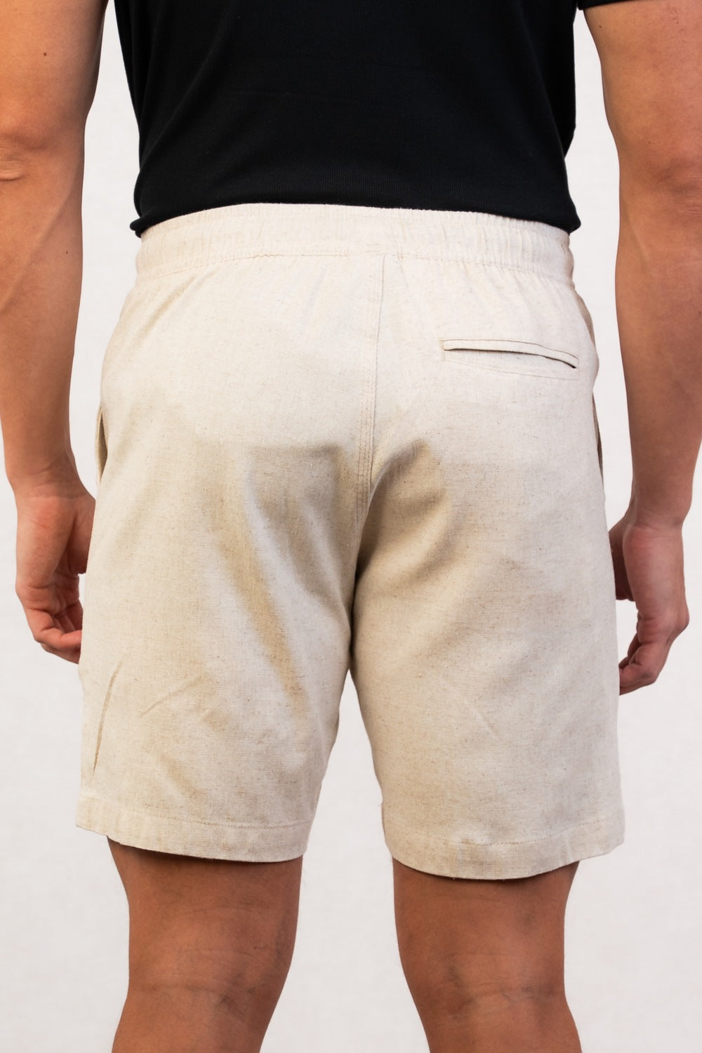 SHORT EM LINHO COM VISCOSE