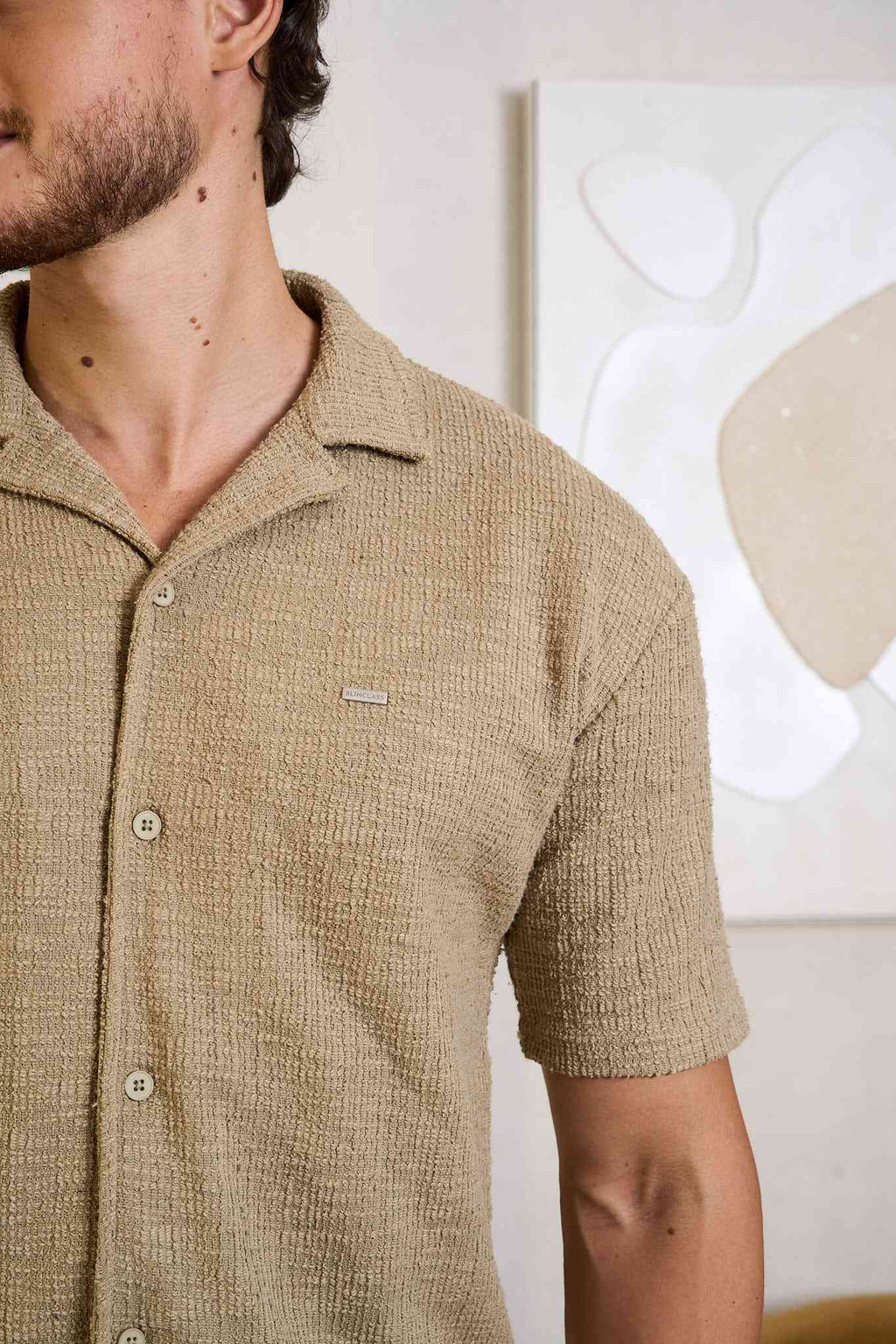 CAMISA MC TEXTURIZADA EM MALHA - 7800214