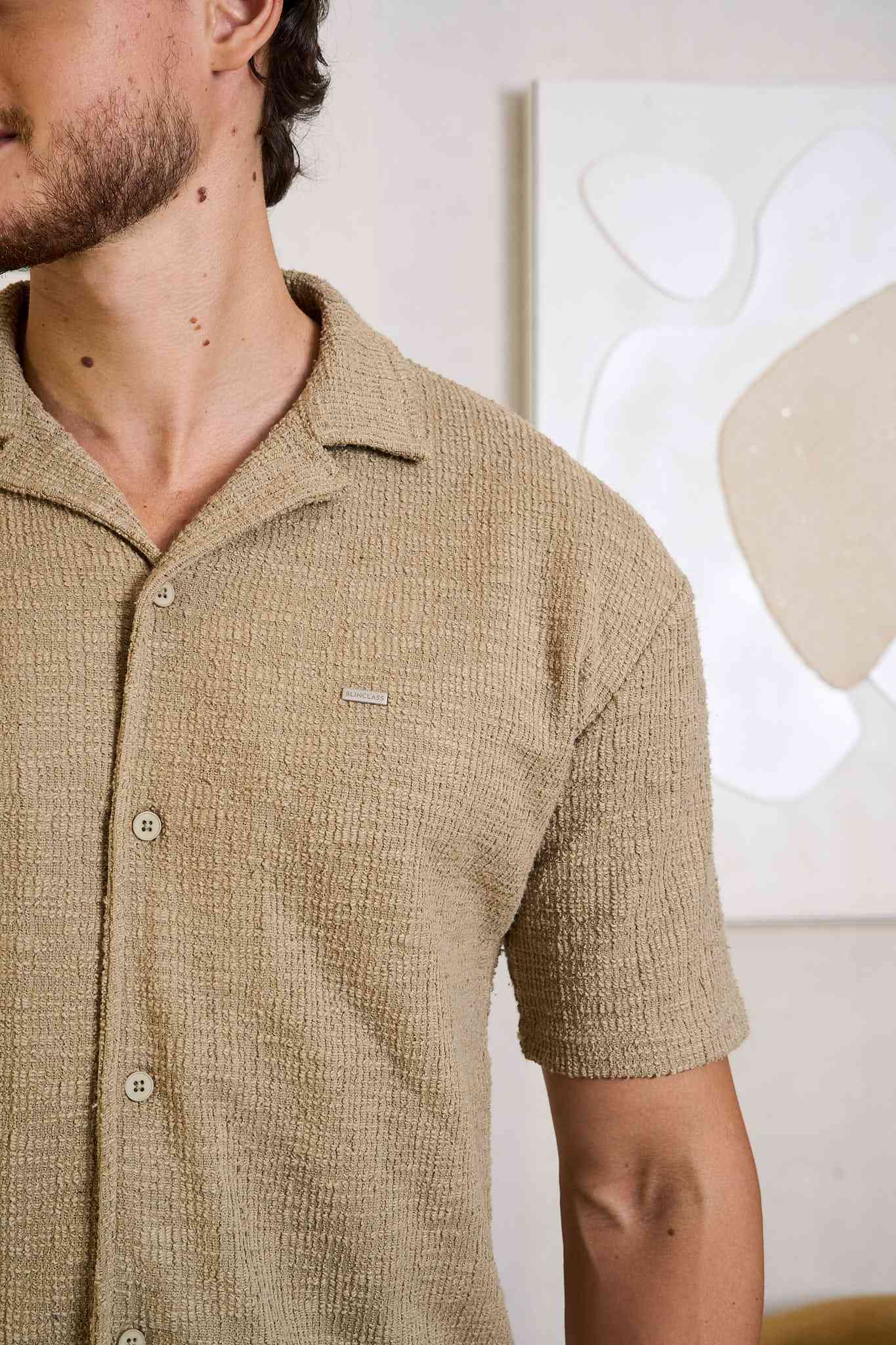 CAMISA MC TEXTURIZADA EM MALHA - 7800214
