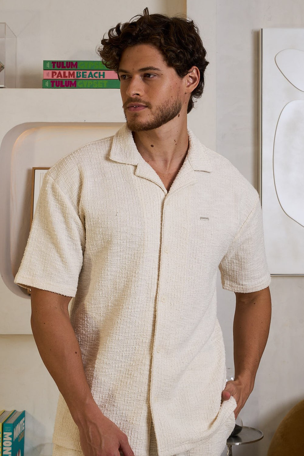 CAMISA MC TEXTURIZADA EM MALHA - 7800214