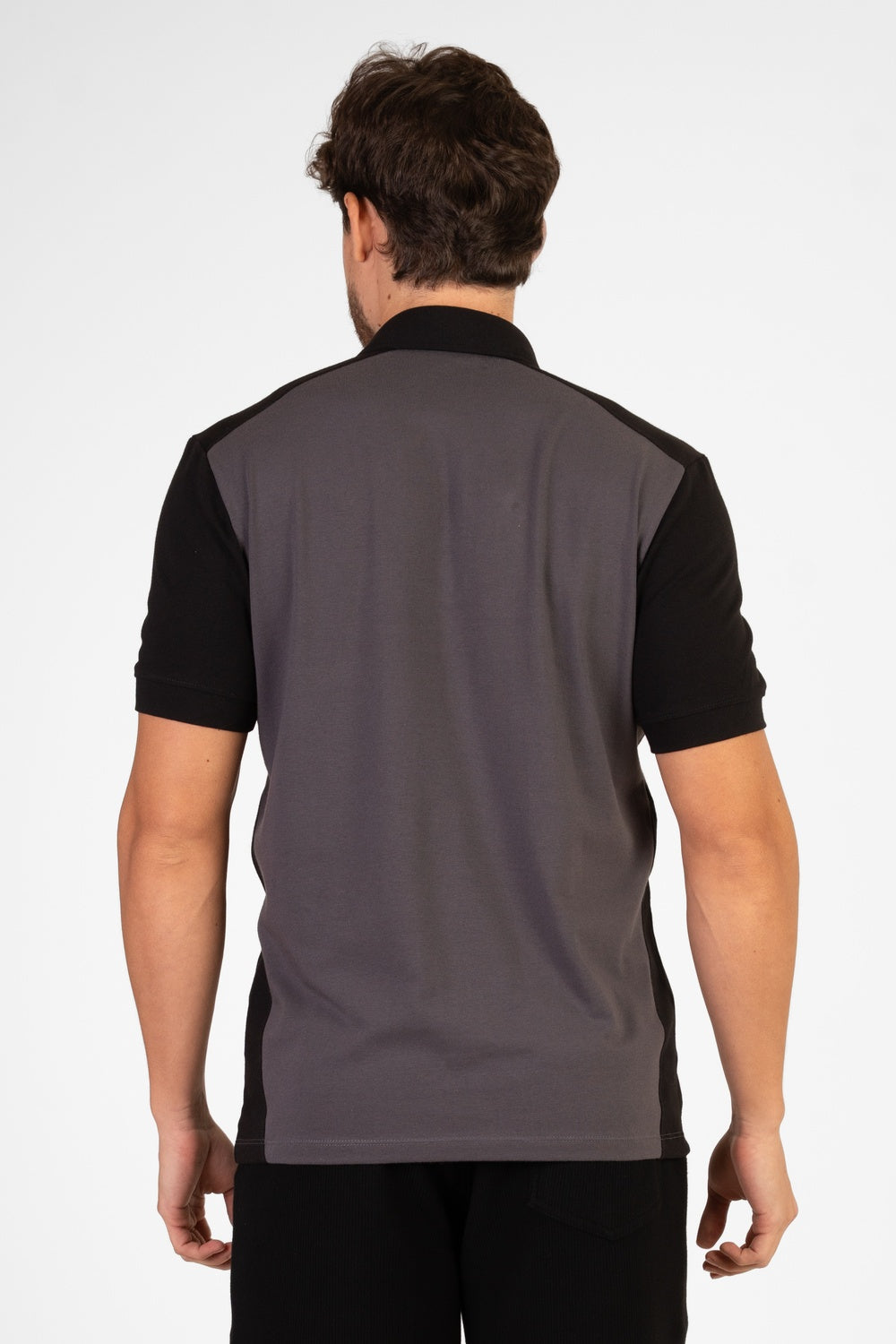 POLO EM COTTON COM RECORTE