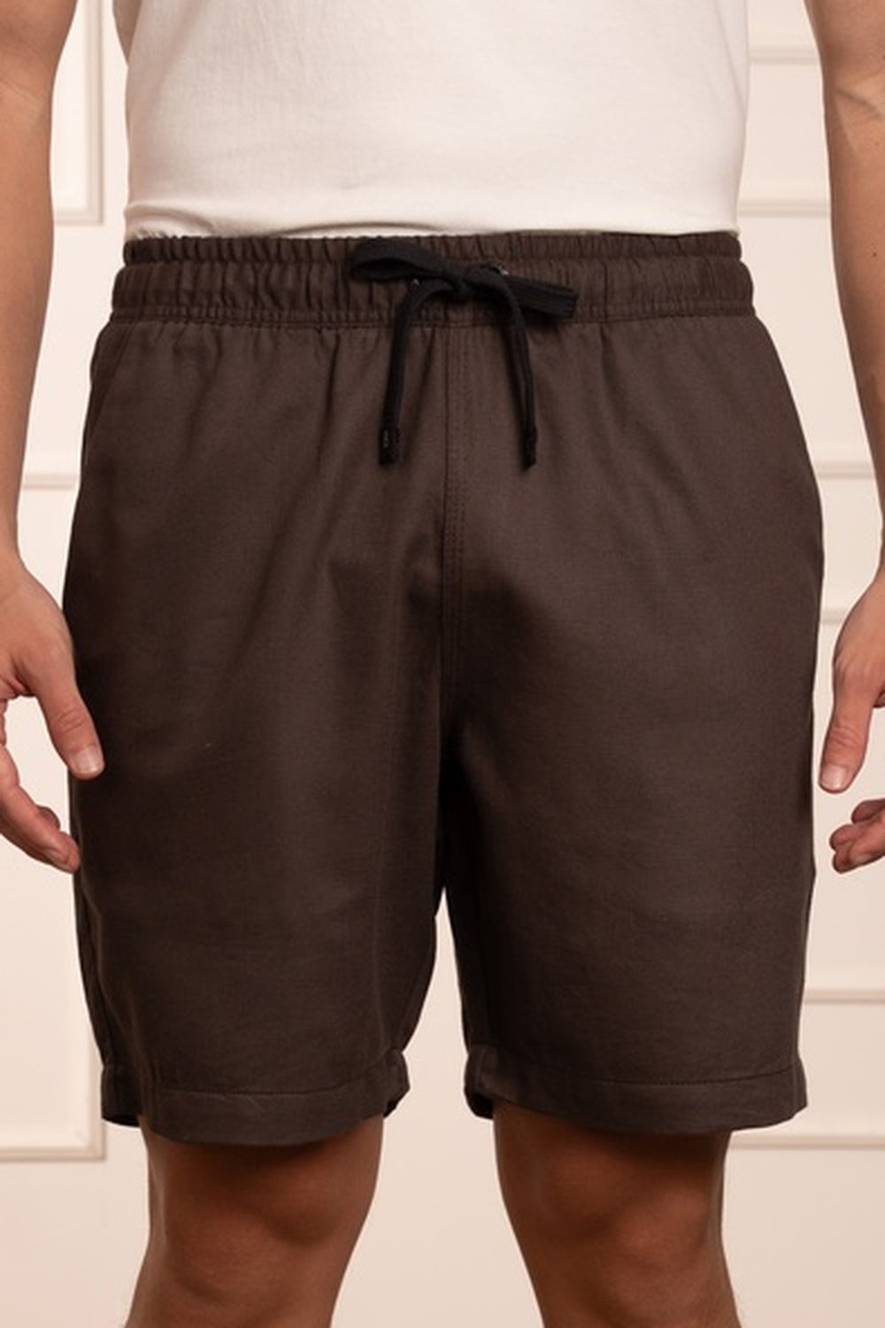 SHORT EM LINHO COM ELASTANO-3700642